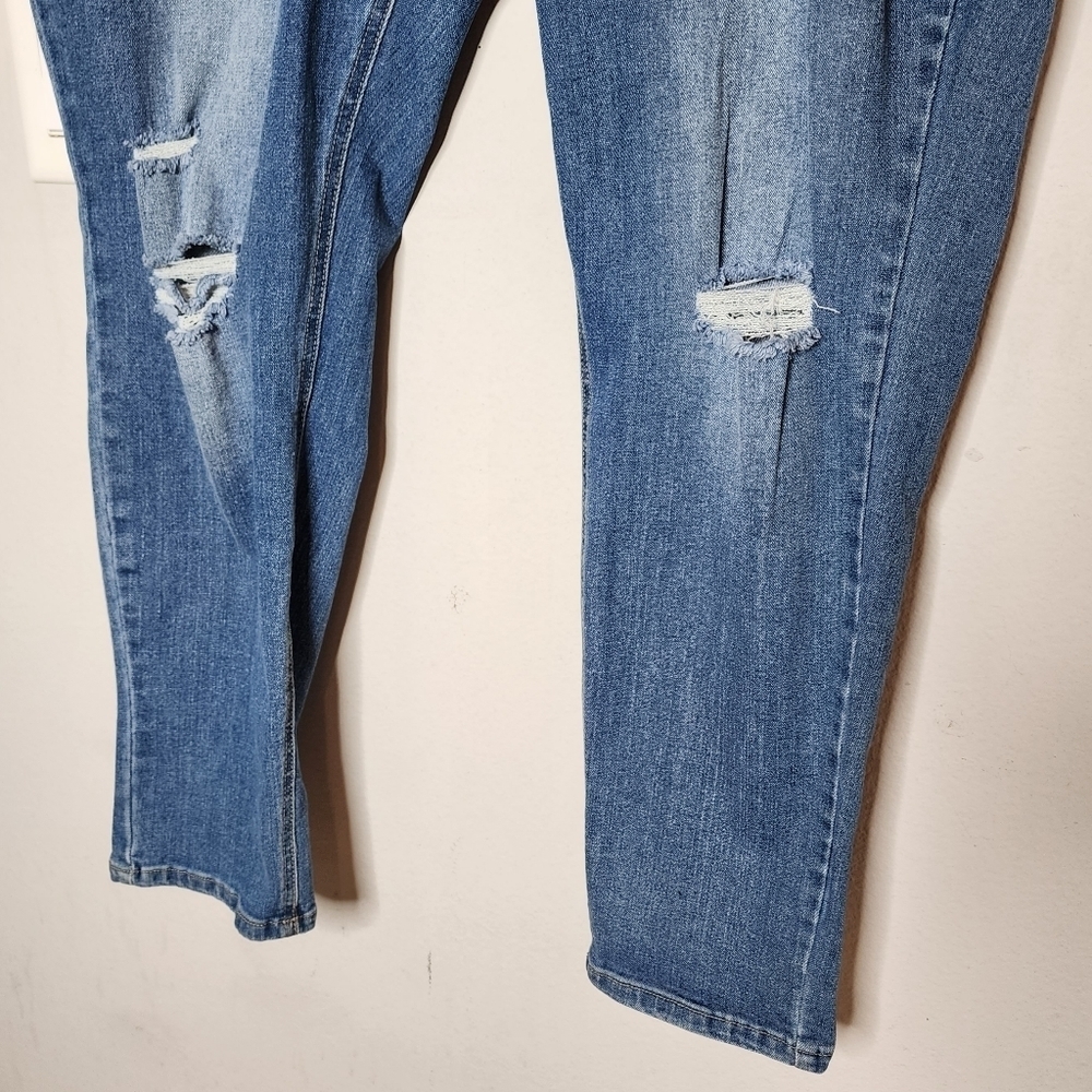 Gemma Rae Stretch Denim Highrise Distressed Jeans Women's Plus Size 24W - Picture 10 of 16